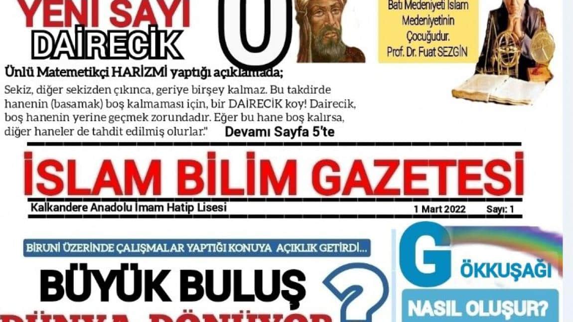 İslam Bilim Gazetesi İlk Sayısı Çıktı